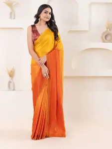 RACHNA Ombre Beads and Stones Art Silk Ready to Wear Saree