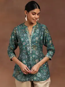 Libas Floral Printed Pleated Kurti