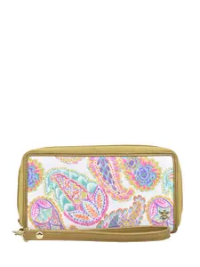 Anuschka Women Floral Printed Zip Around Wallet