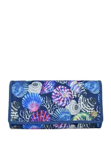 Anuschka Women Floral Printed Zip Around Wallet
