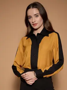 URBANGRACE BY KASSUALLY Women Standard Opaque Colourblocked Formal Shirt