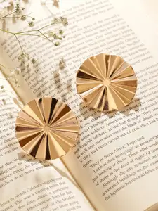 Priyaasi Gold Plated Contemporary Studs Earrings