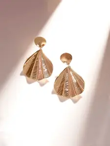 Priyaasi Gold-Plated Contemporary Studs Earrings