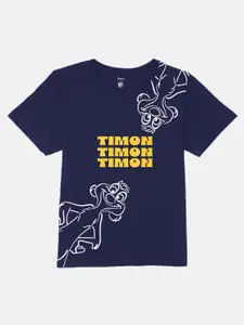 YK Disney Boys Graphic Printed Round Neck Cotton T-shirt
