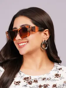 DressBerry Women Rectangle Sunglasses with UV Protected Lens