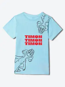 YK Disney Boys Graphic Printed Round Neck Cotton T-shirt