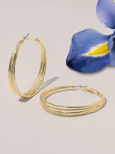 Accessorize Textured Circular Hoop Earrings