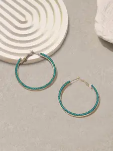 Accessorize Facet Beaded Circular Hoop Earrings