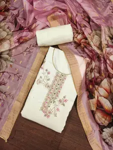 KIMISHA Embellished Unstitched Dress Material