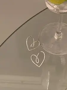 KRENOZ Heart Shaped Studs Earrings