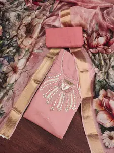 KIMISHA Embellished Unstitched Dress Material