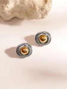 Priyaasi Swirl Pattern Dual Plated Elegant Studs