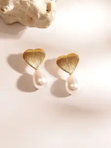 Priyaasi Gold Plated Contemporary Drop Earrings