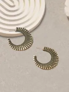 Accessorize Contemporary Half Hoop Earrings