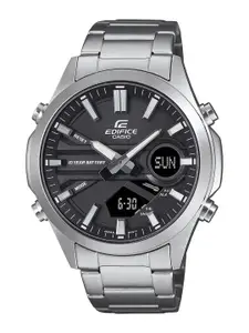 CASIO Men Dial & Stainless Steel Cuff Straps Analogue and Digital Chronograph Watch ED624