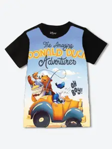 YK Disney Boys Graphic Printed Round Neck Cotton T-Shirt