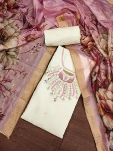 KIMISHA Embellished Unstitched Dress Material