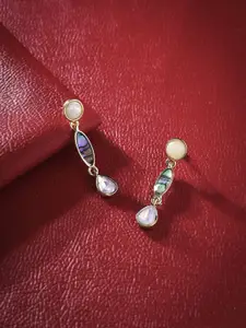 Accessorize Crystals Beaded Geometric Drop Earrings