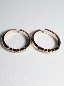 Arte Jewels Rose Gold-Plated Toe Rings