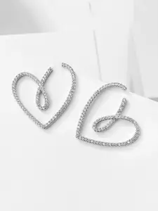 VAGHBHATT Heart Shaped Studs Earrings