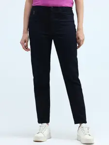 U.S. Polo Assn. Women Women High-Rise Stretchable Straight Fit Jeans