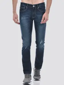 Numero Uno Men Skinny Fit Low-Rise Mildly Distressed Light Fade Stretchable Jeans