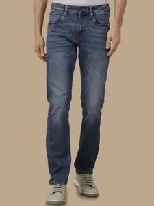 Voi Jeans Men Slim Fit Low Distress Light Fade Stretchable Jeans