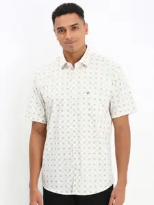 Allen Solly Men Spread Collar Floral Printed Cotton Slim Fit Casual Shirt