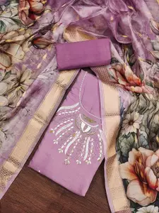 KIMISHA Embellished Unstitched Dress Material