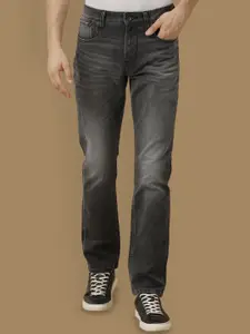 Voi Jeans Men Slim Fit Low Distress Heavy Fade Stretchable Jeans