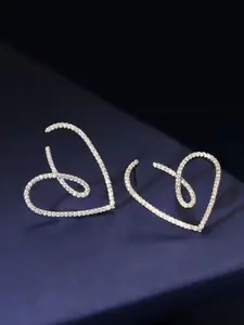 KRENOZ Heart Shaped Studs Earrings