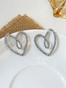 VAGHBHATT Heart Shaped Studs Earrings