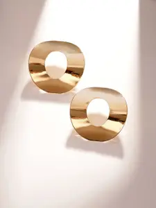 Priyaasi Gold Plated Contemporary Stud Earrings