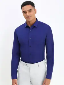 Allen Solly Men Spread Collar Solid Cotton Slim Fit Formal Shirt