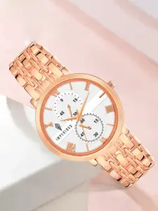 Imperious- The Royal Way Women Embellished Dial & Stainless Steel Straps Analogue Watch IMP-GWHITE-1090