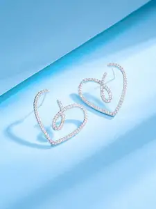 VAGHBHATT Heart Shaped Studs Earrings