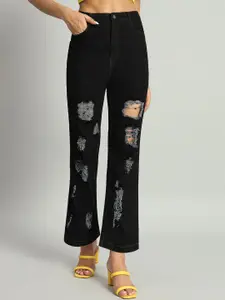 The Roadster Lifestyle Co Women High-Rise No Faded Jeans