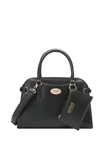 GUESS PU Structured Satchel