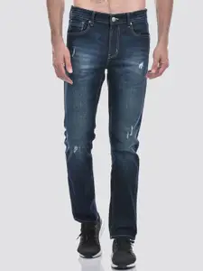 Numero Uno Men Slim Fit Mildly Distressed Light Fade Stretchable Jeans