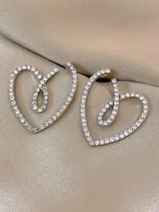 VAGHBHATT Heart Shaped Studs Earrings