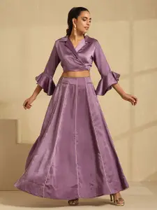 indy Raaga Satin Ready to Wear Lehenga With Blouse