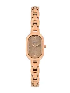 L LOGUES Women Brass Dial & Bracelet Style Straps Analogue Watch L 6177 WM-06