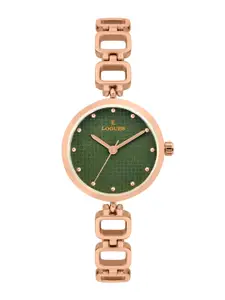 L LOGUES Women Brass Dial & Bracelet Style Straps Analogue Watch L E-707 WM-10