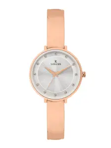 L LOGUES Women Brass Dial & Bracelet Style Straps Analogue Watch L 6179 WM-02