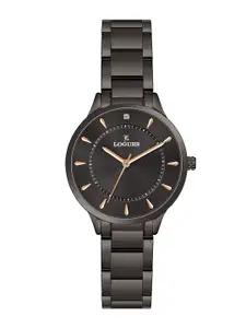 L LOGUES Women Brass Dial & Bracelet Style Straps Analogue Watch L E-714 QM-27