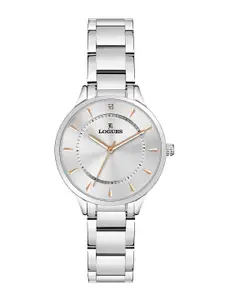 L LOGUES Women Brass Dial & Bracelet Style Straps Analogue Watch L E-714 SM-02