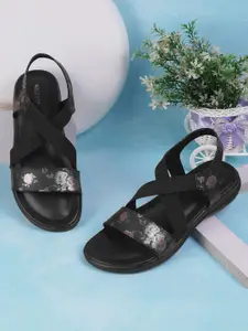 WALKWAY by Metro Women Printed Open Toe Flats with Bows