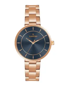 L LOGUES Women Brass Dial & Bracelet Style Straps Analogue Watch L 6181 WM-04