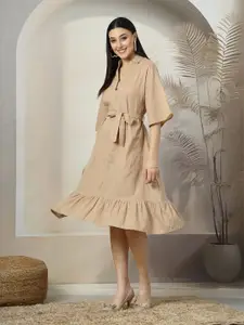 plusS Women A-Line Midi Dress