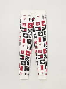 Tommy Hilfiger Boys Graphic Mid-Rise Organic Cotton Joggers